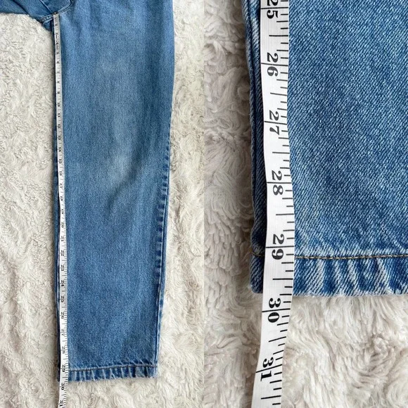 Vintage Eddie Bauer high rise mom jeans waist pleat front 90s pleated 26 - Picture 5 of 17